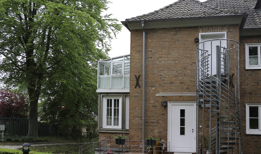 Treppe zur Wohnung