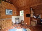 Wohnzimmer mit Kamin