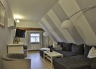 Wohnzimmer mit Schlafcouch im Ankerstübchen