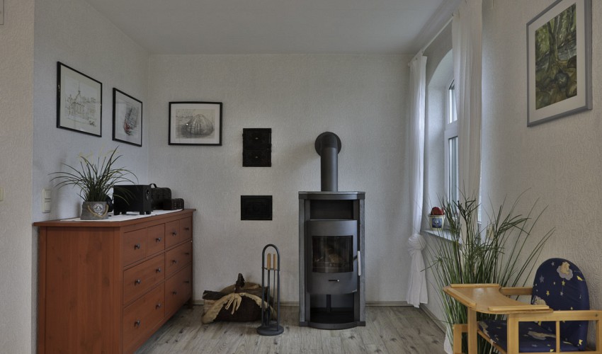 Kamin im Gemeinschaftsraum