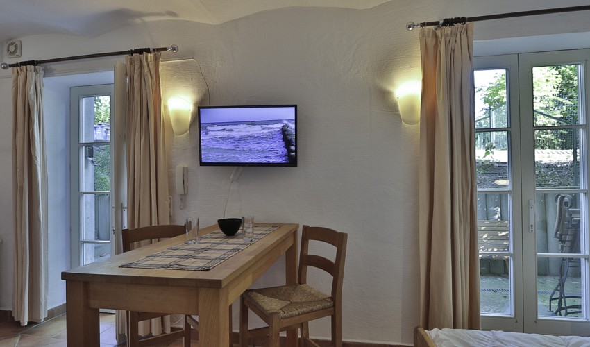 Blick auf die kleine Terrasse