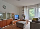 Blick zum Balkon