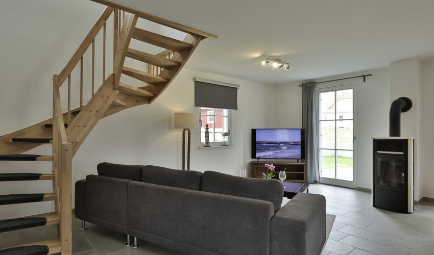 Treppe zu den Schlafzimmern