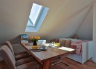 Blick zum Doppelbett