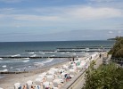 Badestrand in Richtung Warnemünde