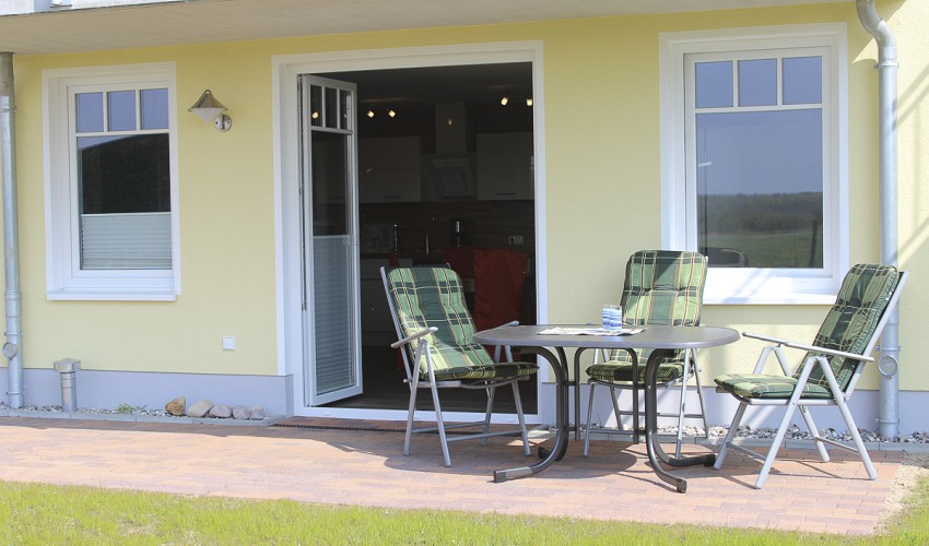 Terrasse der FeWo Sommersprosse