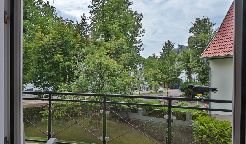 Blick vom Balkon