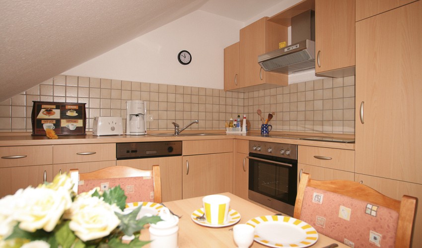 voll ausgestattete Küche