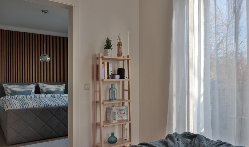 Blick zum Schlafzimmer