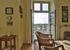 Blick zum Balkon