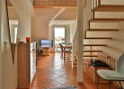 Blick zum Balkon