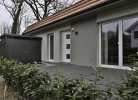 Hauseingang mit Fahrradgarage
