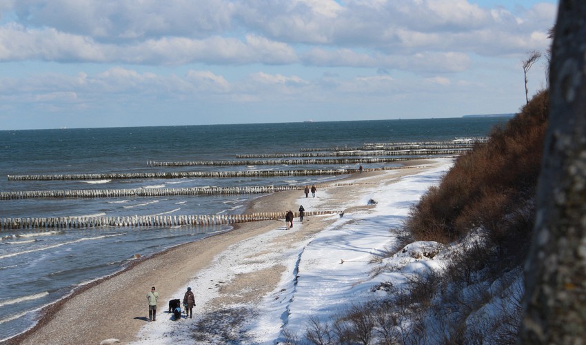 Strand im Winter