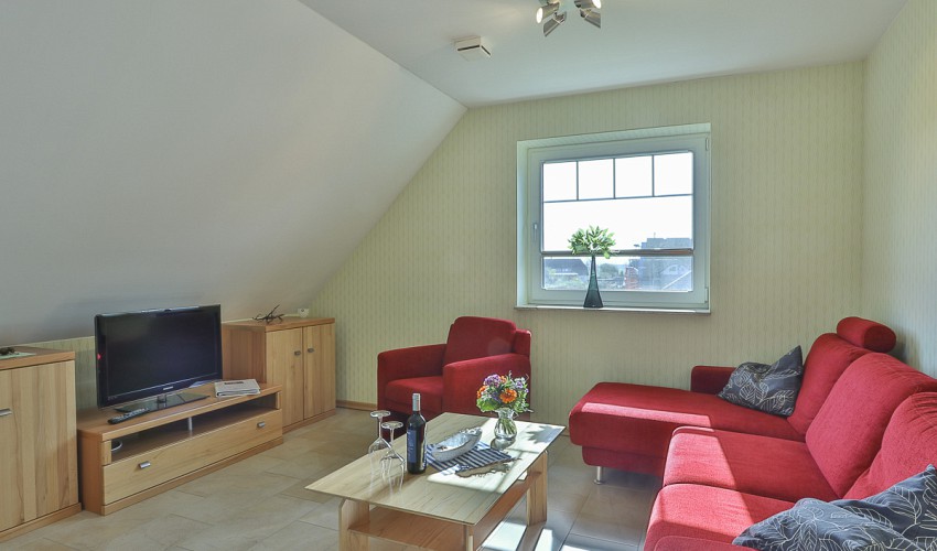 Wohnbereich mit Fernseher