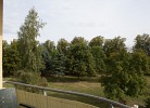 Blick vom Balkon ins Grüne