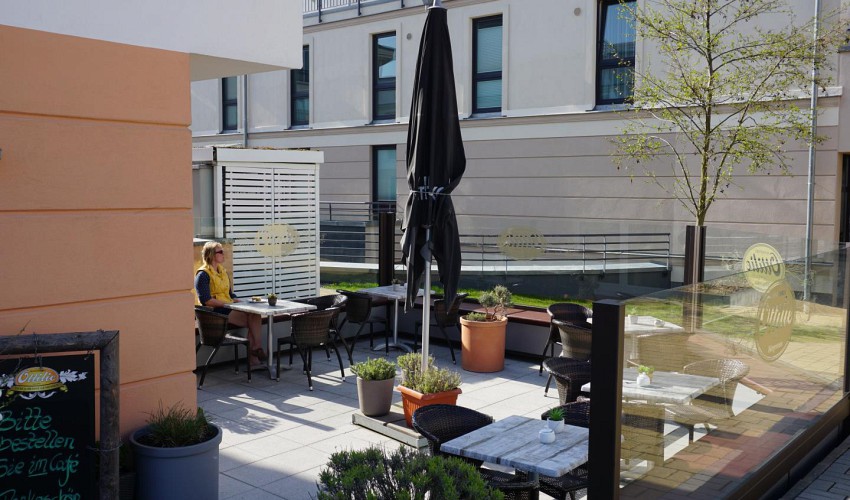 Restaurant in der Fußgängerzone
