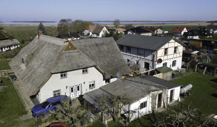Ferienhaus mit Blick zum Salzhaff