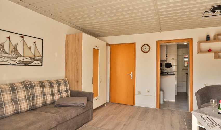 Wohnzimmer mit Schlafcouch