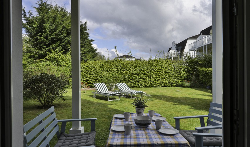 Blick aus dem Wohnzimmer