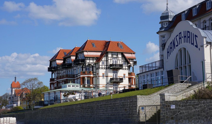 Beginn der Strandpromenade Kühlungsborn